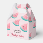Watermelon First Birthday Dank an Melon Geschenkschachtel (Vorderseite)