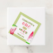 Watermelon First Birthday One in a Melon Thank you Geschenkanhänger (Beispiel)