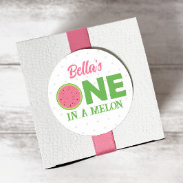 Watermelon First Birthday Sticker