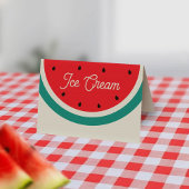 Watermelon Food Zelt Card Tischnummer