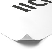 Watermelon Form Thai Script Art Poster (Ecke)