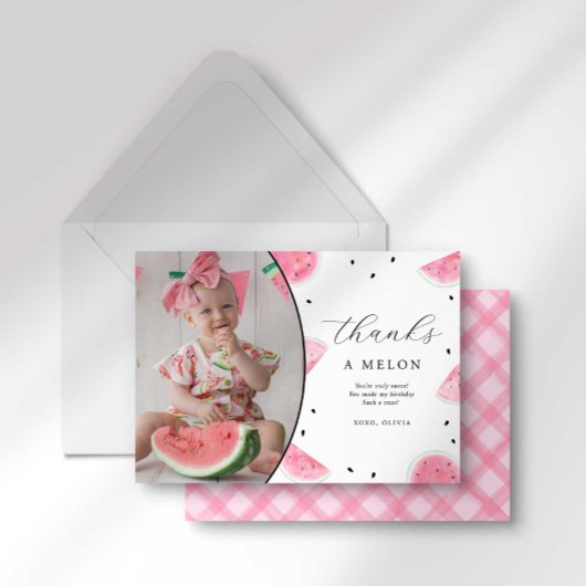 Watermelon Foto Danke, Card Einladung