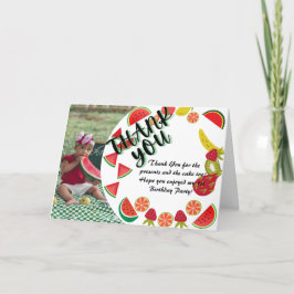 Watermelon Foto Geburtstagskarte Dankeskarte