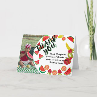 Watermelon Foto Geburtstagskarte Dankeskarte