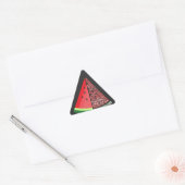 Watermelon Free Gaza Free Palestine Cloud Word Dreieckiger Aufkleber (Umschlag)