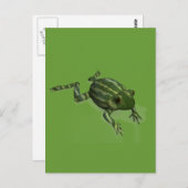 Watermelon Frog Postkarte (Vorne/Hinten)