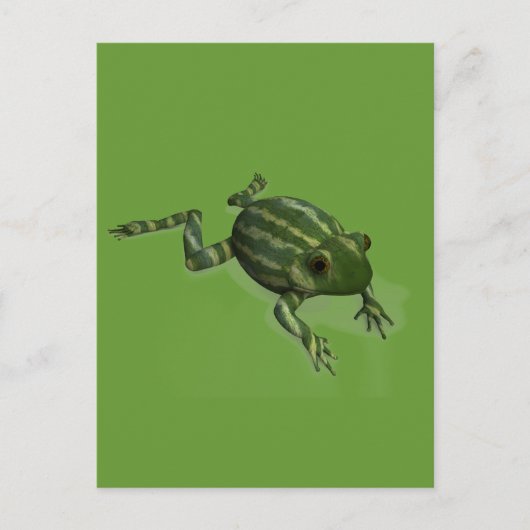 Watermelon Frog Postkarte (Vorderseite)