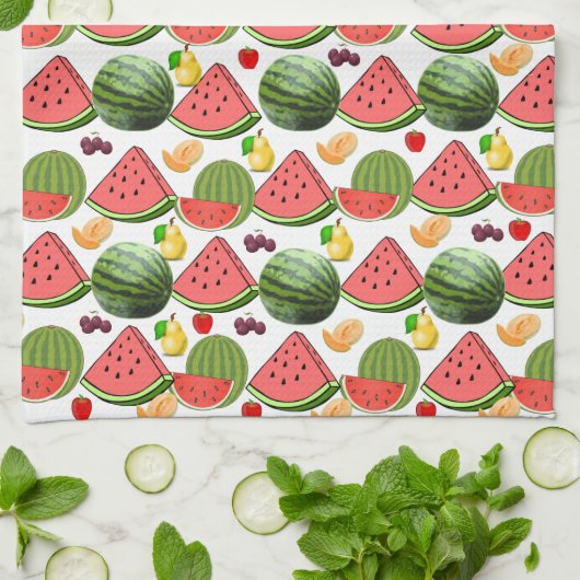Watermelon Frucht Küche Handtuch (Gefaltet)