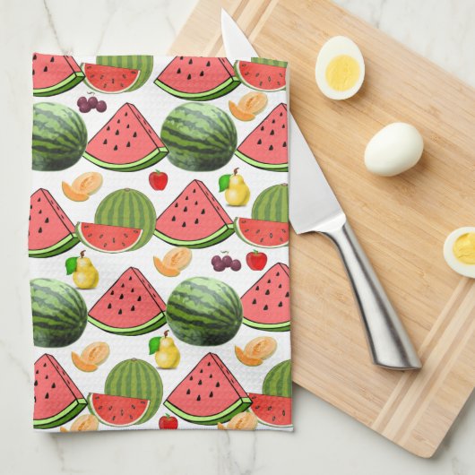Watermelon Frucht Küche Handtuch (Viertel Falte)