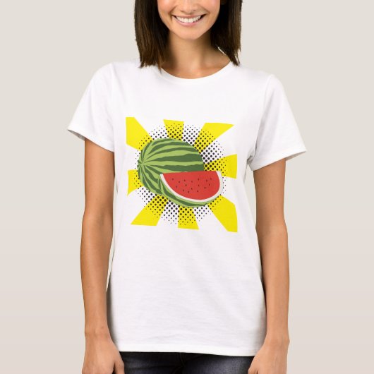 Watermelon Fruchtdesign T-Shirt (Vorderseite)