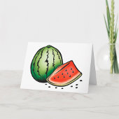 Watermelon Fruchternährungskarten Karte