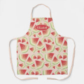 Watermelon Fruchtscheiben Muster mit Individuelle Schürze (Vorderseite)