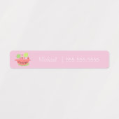 Watermelon Fruchtschule Klassenessen Name Nummer Etiketten (Design 2)