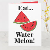 Watermelon Fruchtsommer Party Karte (Gelbe Blume)