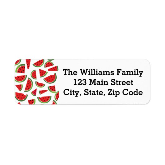 Watermelon Fruit Address Labels (Vorne)