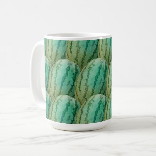 Watermelon Fruit Pattern Kaffeetasse (Vorderseite Links)