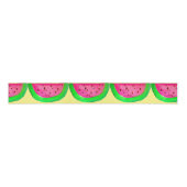 Watermelon fruit slice pattern watercolour pop art ripsband (Vorderseite)