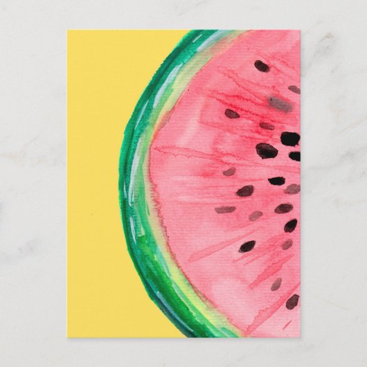 Watermelon Fruit Slice Postkarte (Vorderseite)