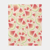 Watermelon Fruit Slices Muster Fleecedecke (Vorderseite)