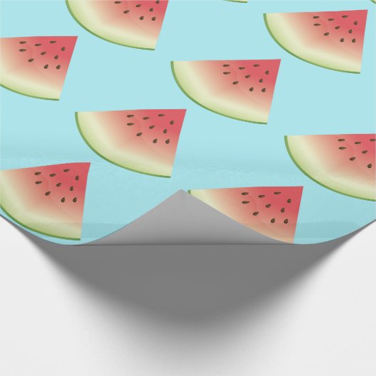 Watermelon Fruit Slices Muster Geschenkpapier (Ecke)