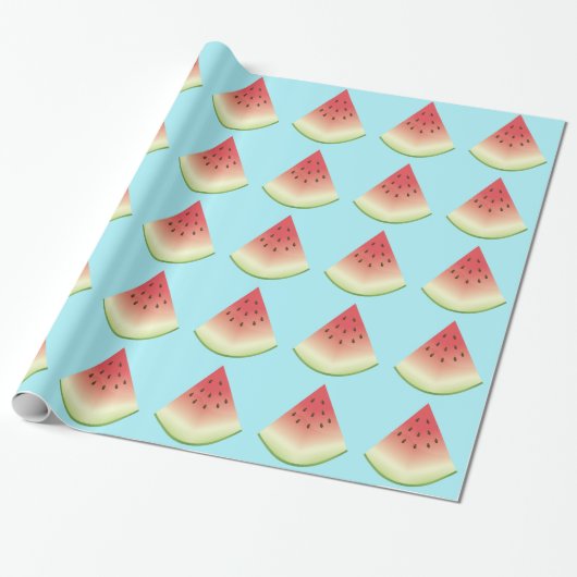 Watermelon Fruit Slices Muster Geschenkpapier (Ungerollt)