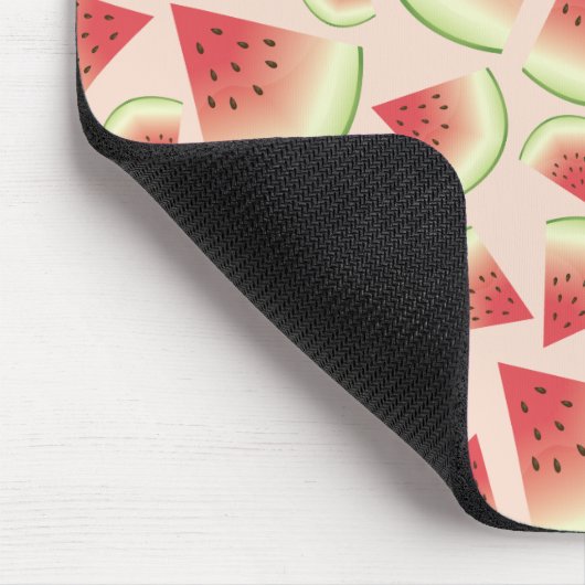 Watermelon Fruit Slices Muster Mousepad (Ecke)