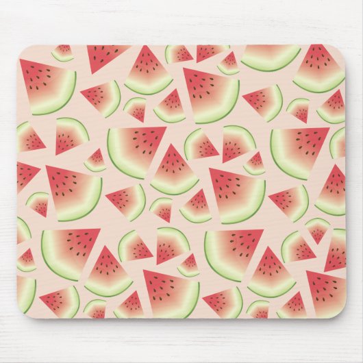 Watermelon Fruit Slices Muster Mousepad (Vorne)