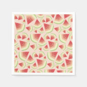 Watermelon Fruit Slices Muster Serviette (Vorderseite)