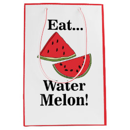 Watermelon Funny Tropical Summer Fruit Mittlere Geschenktüte