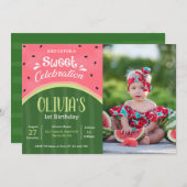 Watermelon Geburtstag Einladung (Vorne/Hinten)