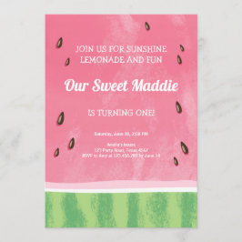 Watermelon Geburtstag Einladung Melon Party Sommer