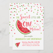 Watermelon Geburtstag Einladung Melon Summer Party (Vorne/Hinten)