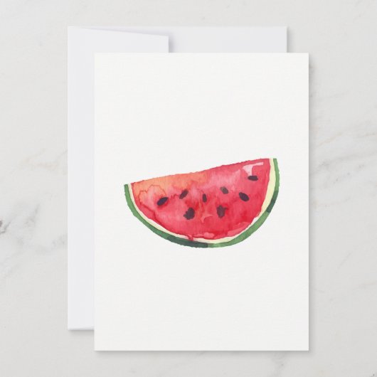 Watermelon Geburtstag Einladungen (Rückseite)