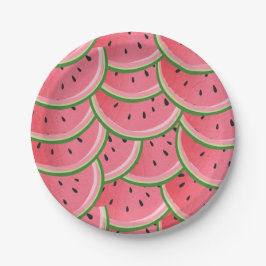 Watermelon Geburtstag Paper Tellers Summer Melon Pappteller