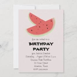 Watermelon Geburtstagsparty Einladung Custom