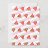 Watermelon Geburtstagsparty Einladungen (Rückseite)