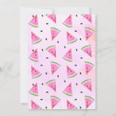 Watermelon Geburtstagsparty Einladungen (Rückseite)