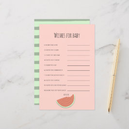 Watermelon Geburtstagsparty Wünsche für Baby