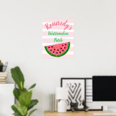 Watermelon Geburtstagspender, Welcom-Zeichen Poster (Heimbüro)