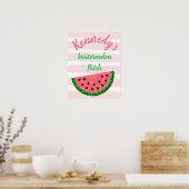 Watermelon Geburtstagspender, Welcom-Zeichen Poster (Küche)