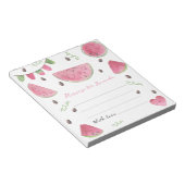 Watermelon Geburtstagszeitkapsel Notizblock (angewinkelt)