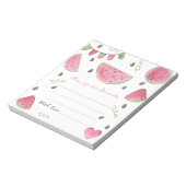 Watermelon Geburtstagszeitkapsel Notizblock (Rotiert)