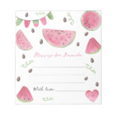 Watermelon Geburtstagszeitkapsel Notizblock (Vorderseite)