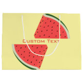 Watermelon-Geschenktasche mit benutzerdefiniertem  Große Geschenktüte (Rückseite)