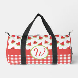 Watermelon Gingham Duffle Bag