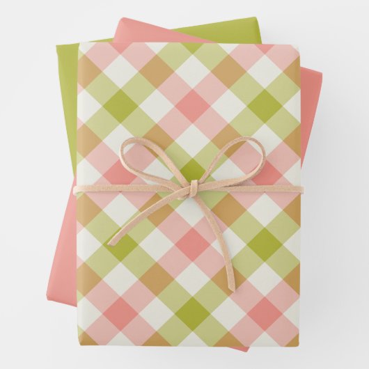 Watermelon Gingham Geschenkpapier Set (Beispiel)