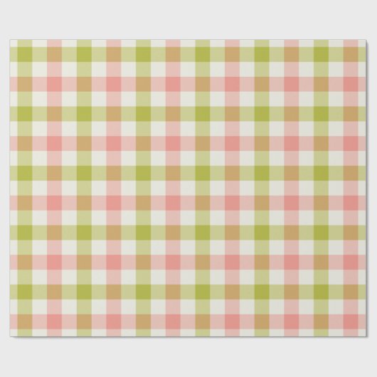 Watermelon Gingham - Wrapping Paper Geschenkpapier (Flach)
