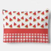 Watermelon Gingham Zubehörtasche (Rückseite)