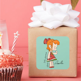 Watermelon Girl Sticker