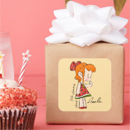 Watermelon Girl Sticker